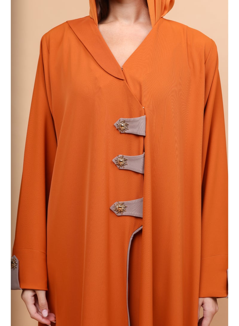 IKKXA Modern Terracotta Abaya - Image 2
